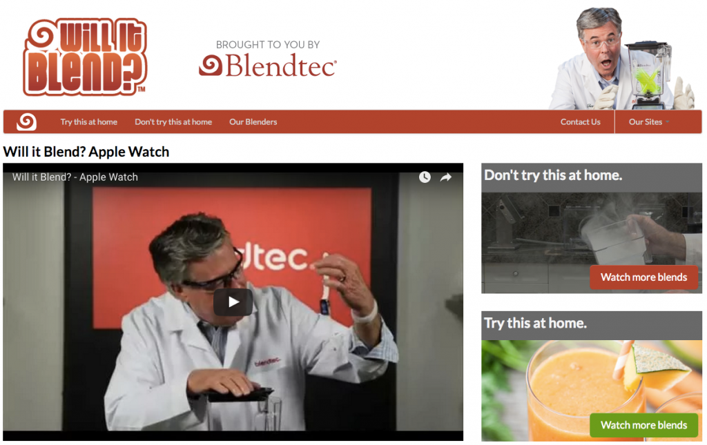 will it blend? video marketing example