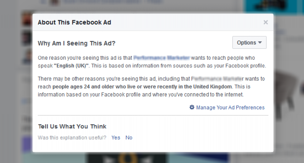 facebook ad targeting