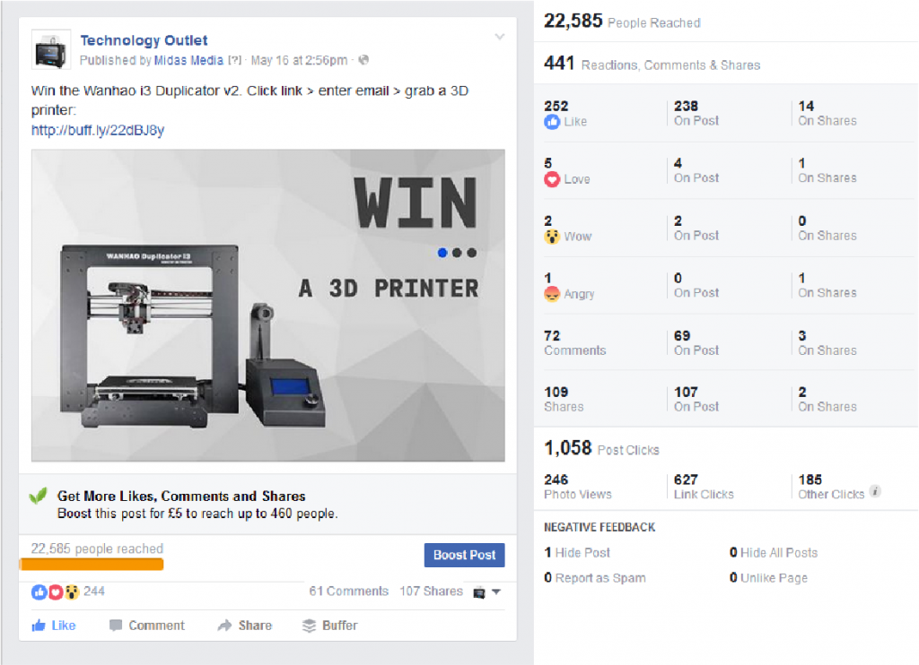 facebook competition