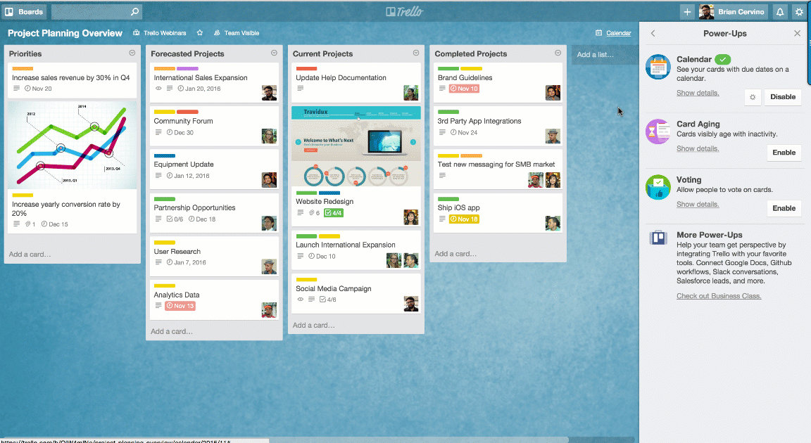 Trello Calendar Powerup