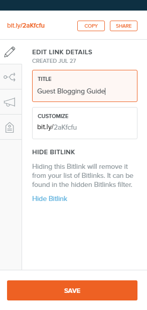 bitly voor blog traffic