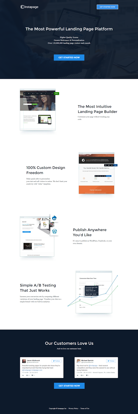 instapage landing pages