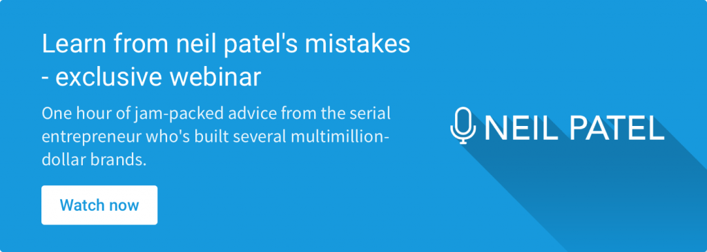 Webinar Learn from neil patel's mistakes - exclusive webinar@2x