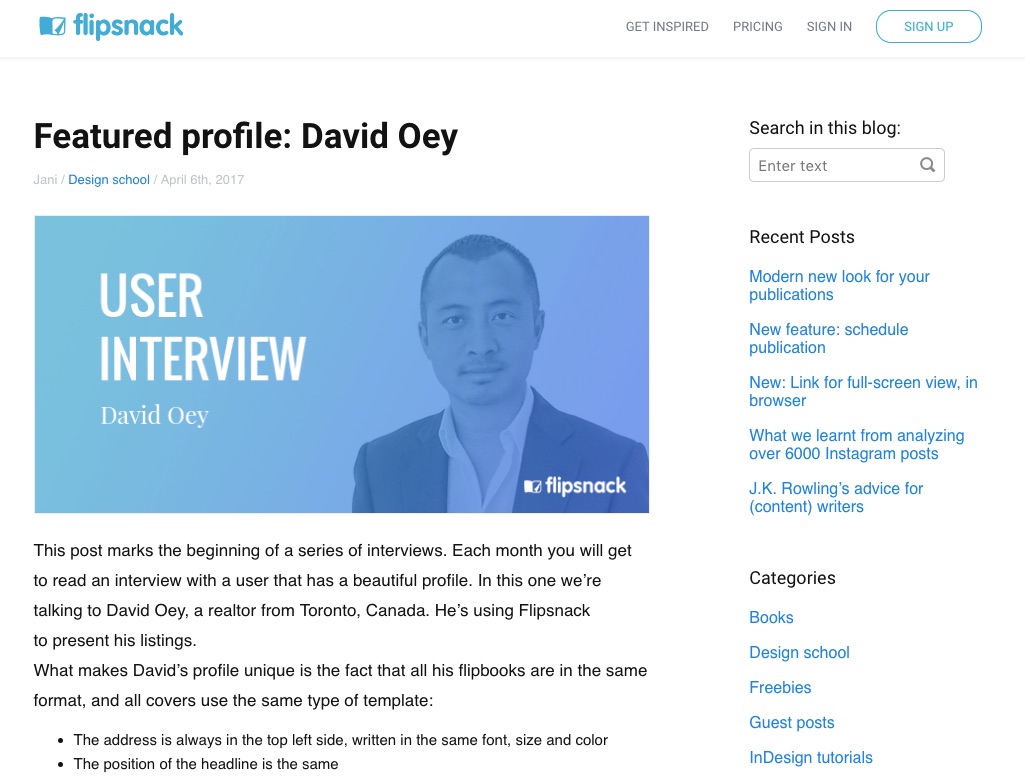 Featured profile David Oey