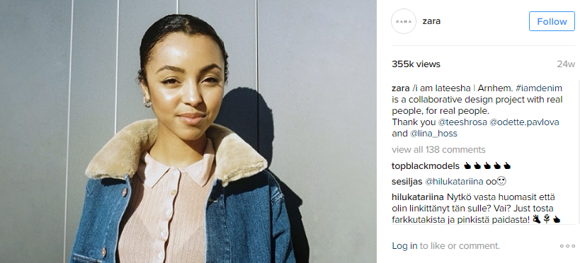 Instagram zara influencer marketing campaign 2 