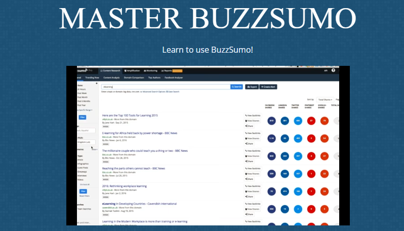 Buzzsumo for customer retention