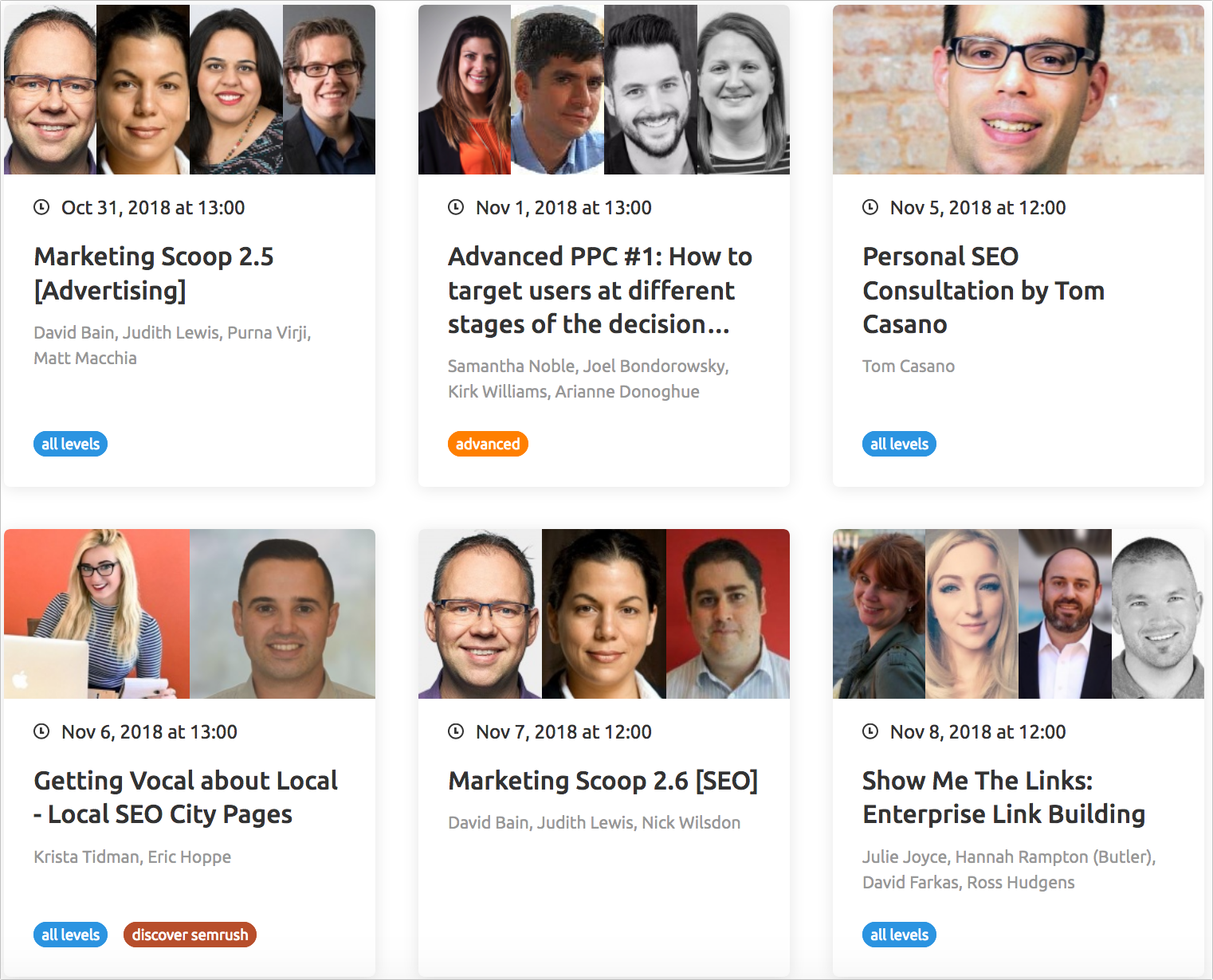 semrush webinars