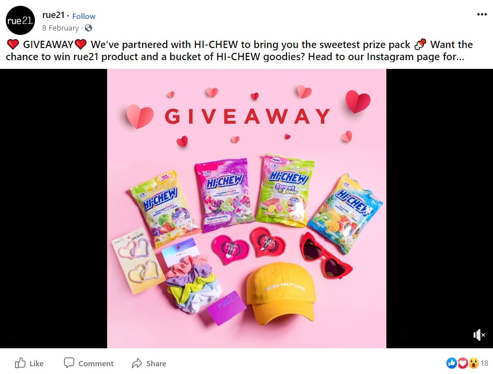 rue21 co-branded giveaway with Hi-Chew