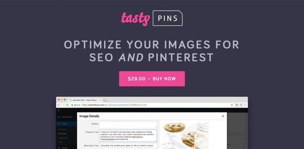 Tasty Pins - SEO tool for Pinterest