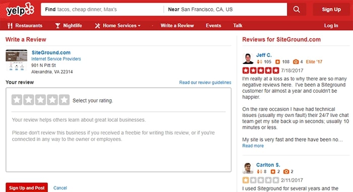 yelp-for-reviews