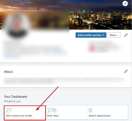 Monitor Linkedin Profile Views