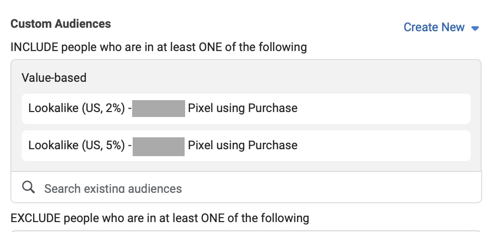 Add Lookalike Audiences to your ad sets