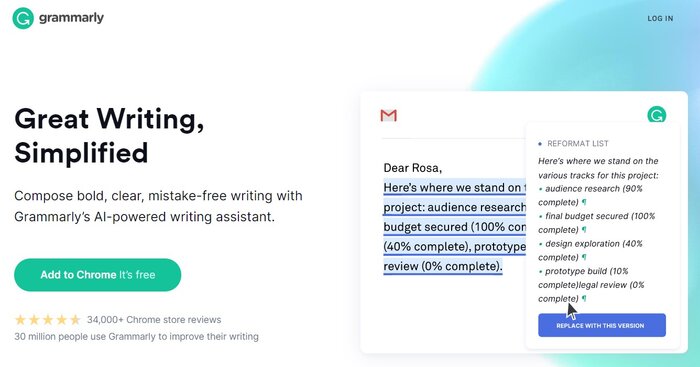 Grammarly Tool