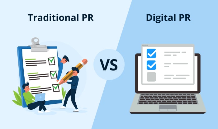 Traditional PR vs Digital PR