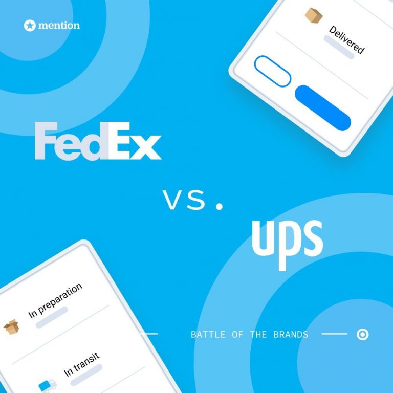 FedEx vs UPS Battle of the Brands by Mention