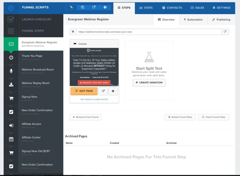 ClickFunnels example