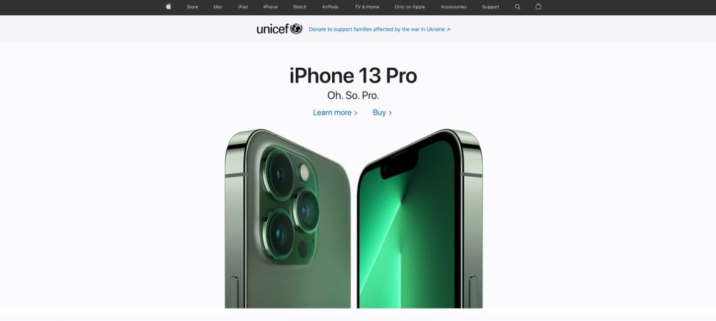Call to Action Examples for E-commerce  Apple example