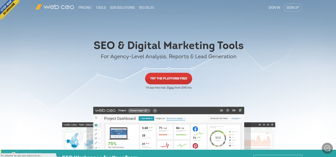 WebCEOFree Marketing Tool