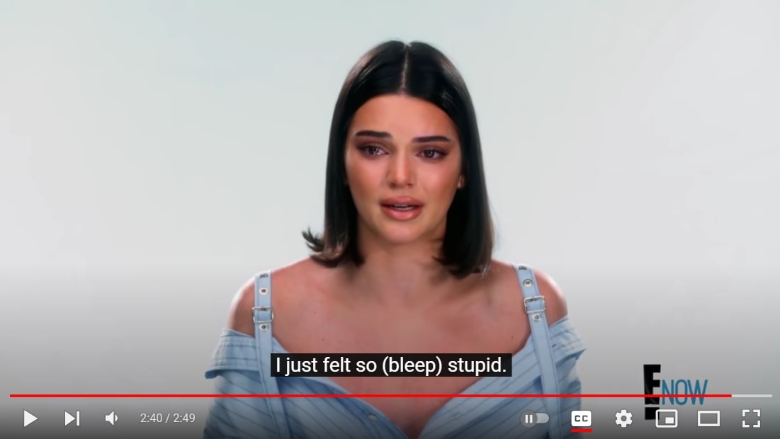 Kendall Jenner released an explanatory video