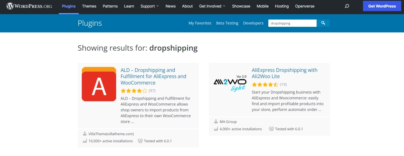 WordPress dropshipping plugins