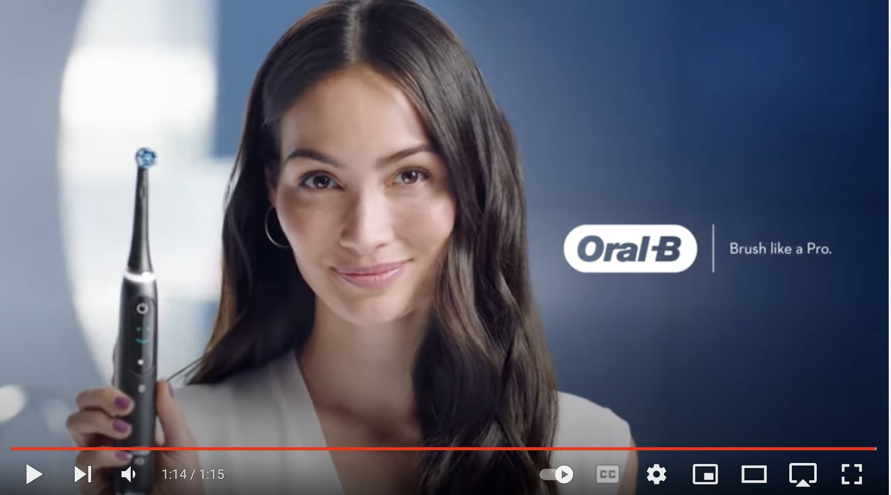 Oral-b advertisement youtube video