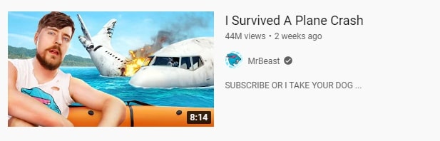 Thumbnail of video of a plane crash survivor