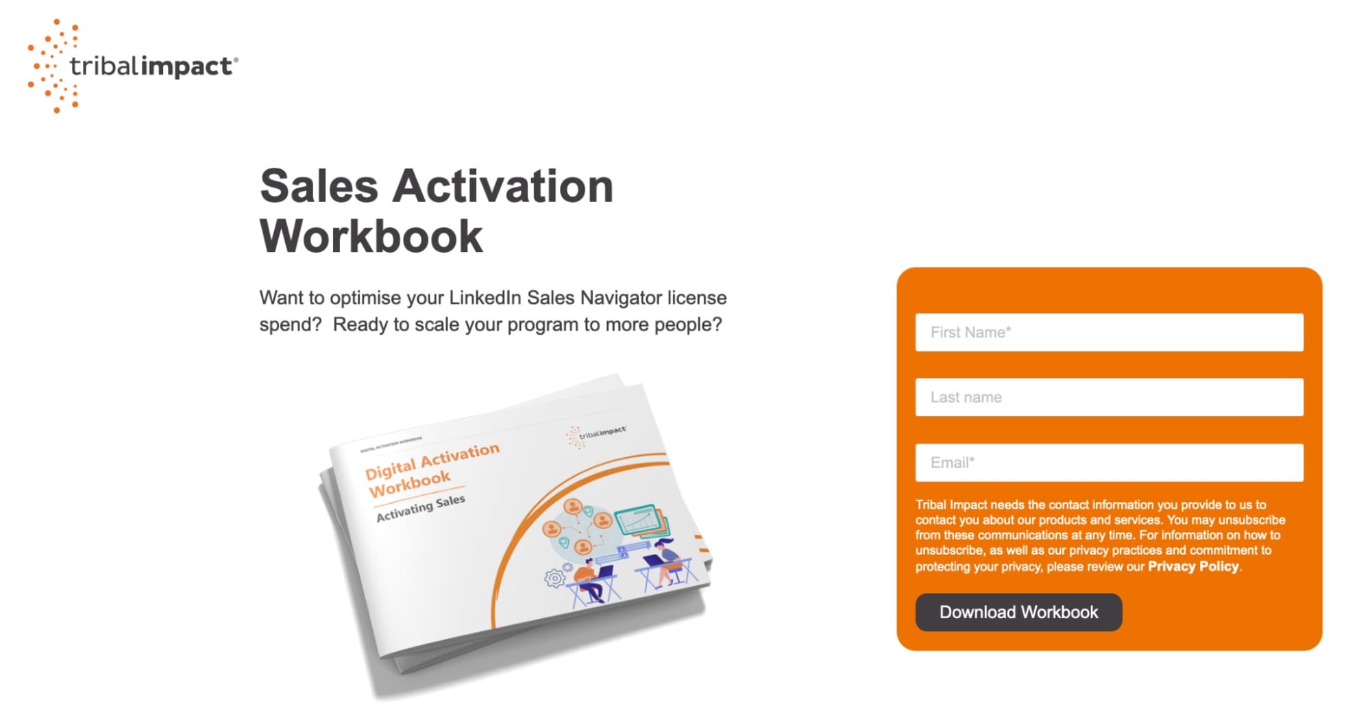 Tribal Impact Sales Activation Workbook