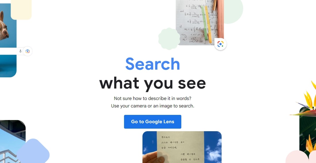 Google lens visual search