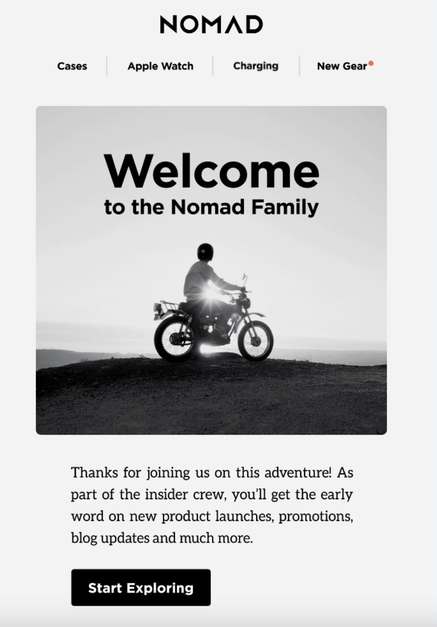 Nomad Welcome Email