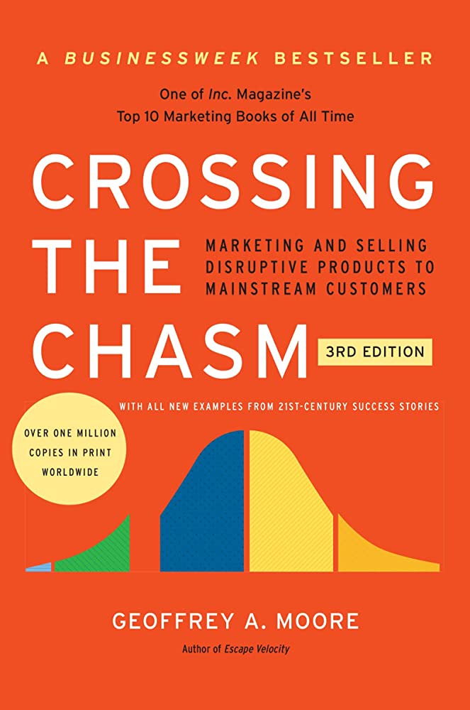 Crossing the Chasm by Geoffrey Moore Book Cover