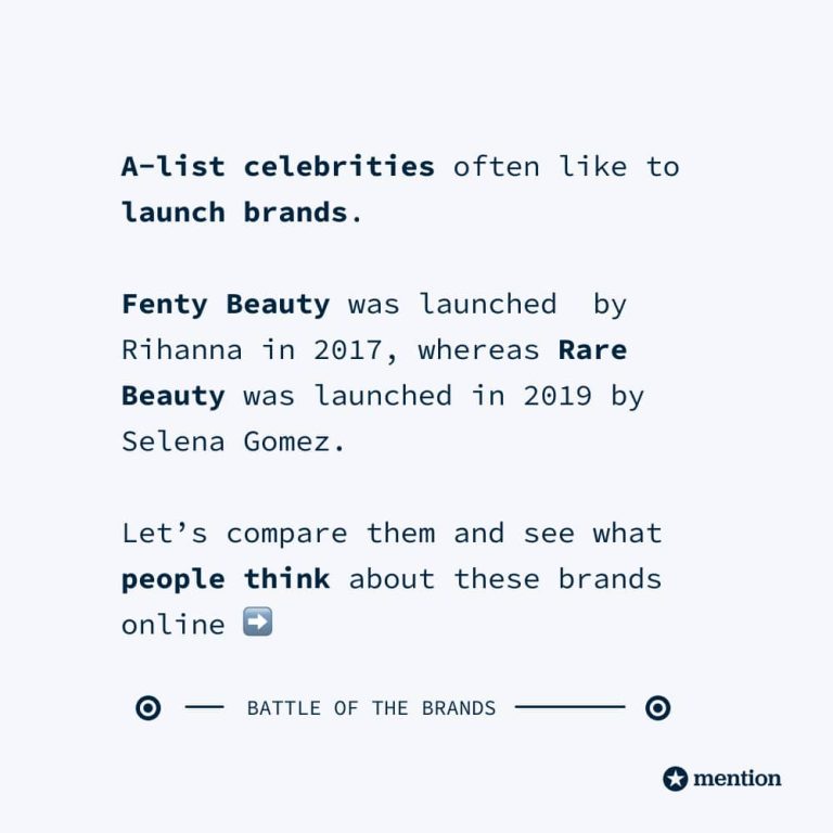 Fenty Beauty vs. Rare Beauty Mention