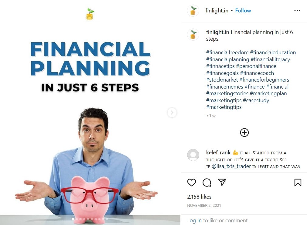 Financial Planning hashtags