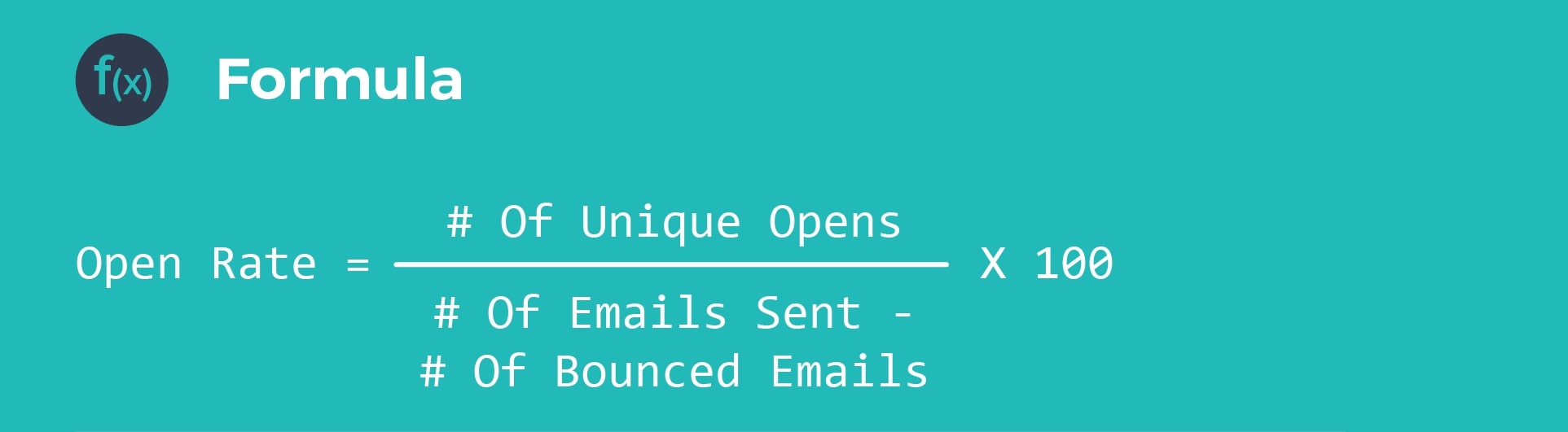 open rate formula