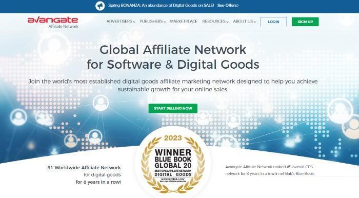 Avantage Affiliate Network Homepage