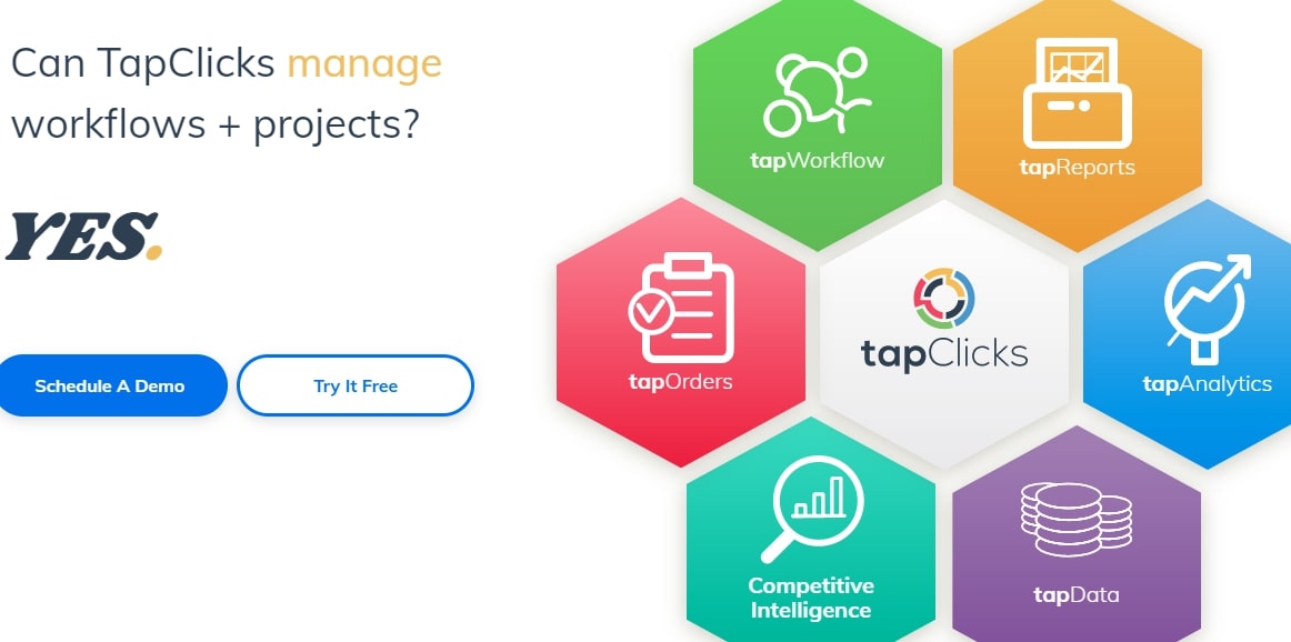 Tableau de bord TapClicks