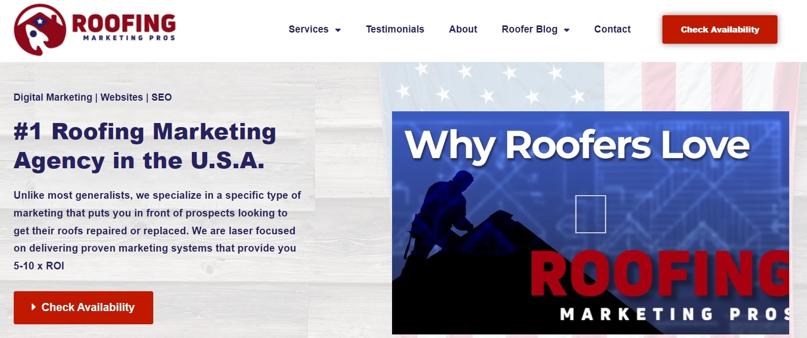 Roofingmarketingpros' website